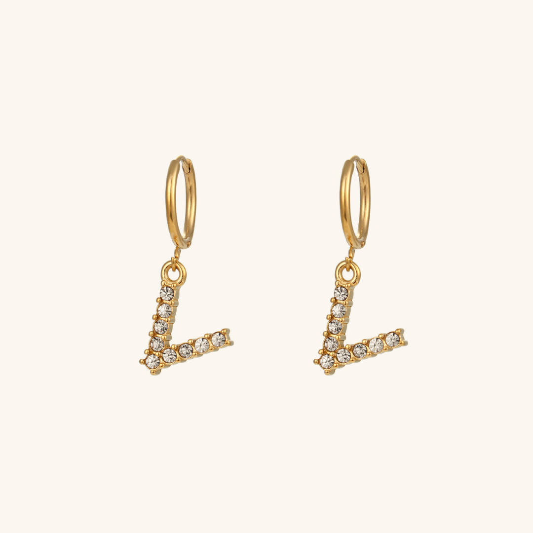 Emily Initial Letter Earrings