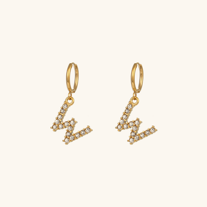 Emily Initial Letter Earrings