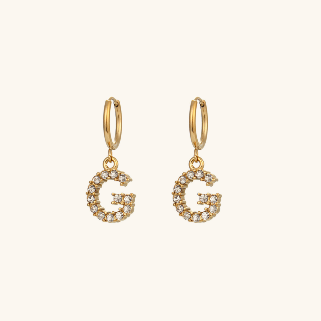 Emily Initial Letter Earrings