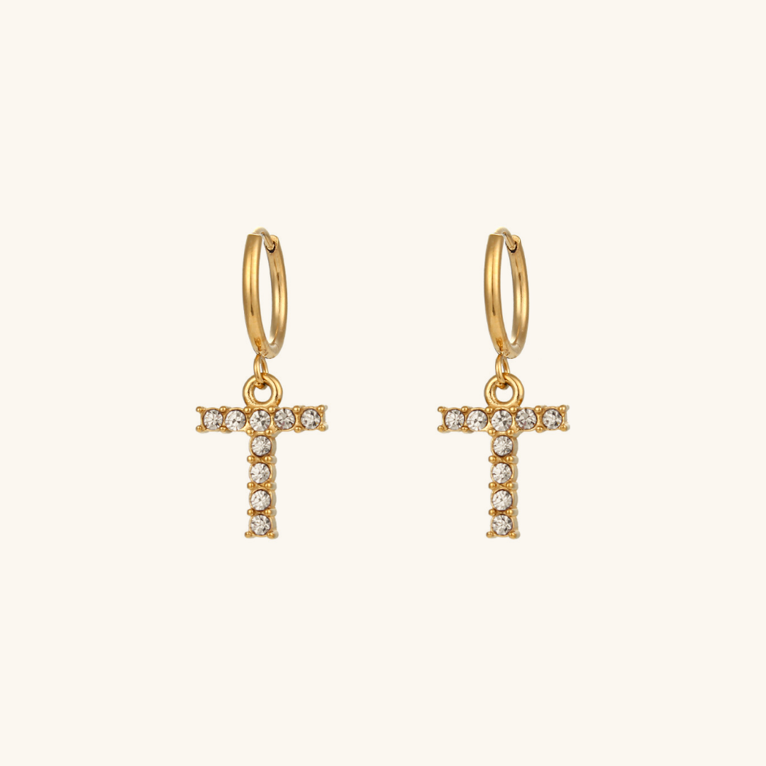 Emily Initial Letter Earrings