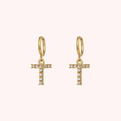 Emily Initial Letter Earrings