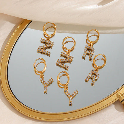 Emily Initial Letter Earrings