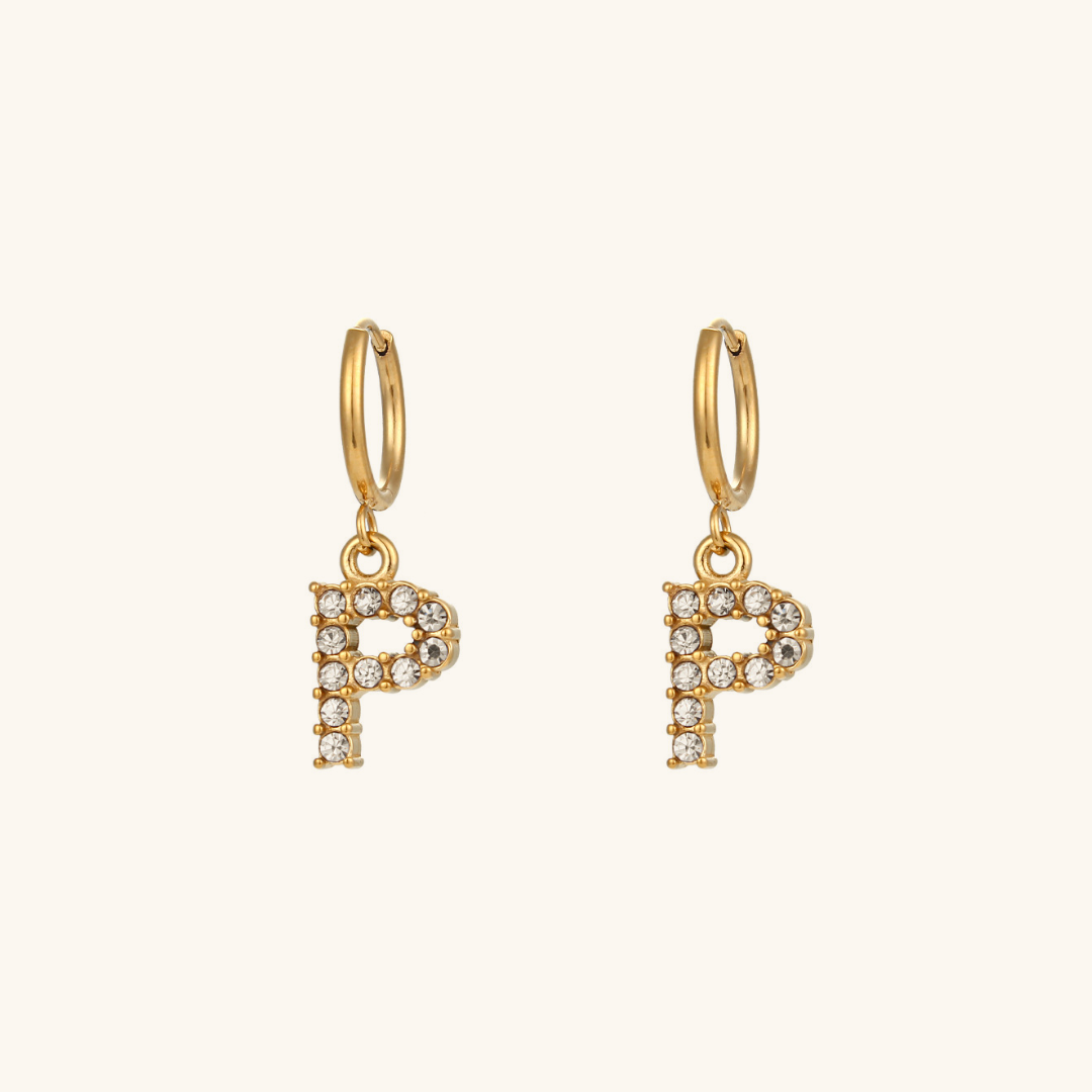Emily Initial Letter Earrings