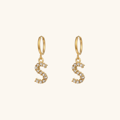 Emily Initial Letter Earrings