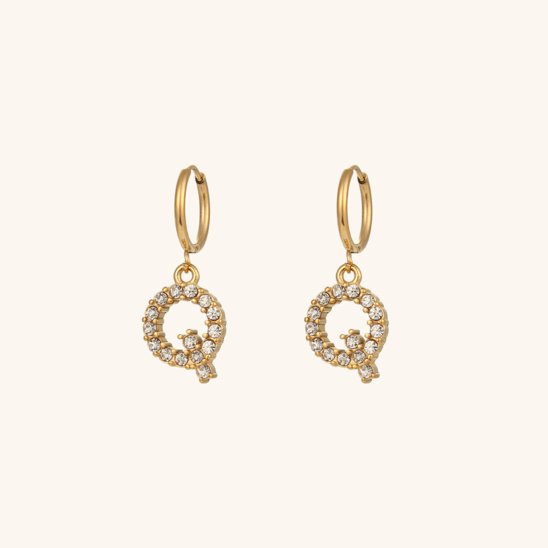 Emily Initial Letter Earrings