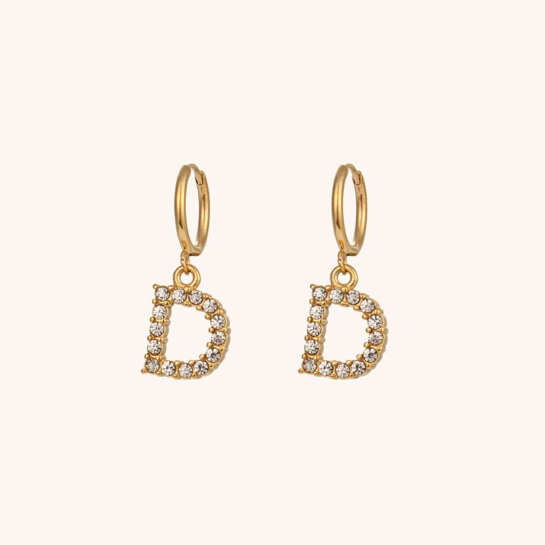 Emily Initial Letter Earrings