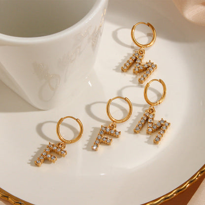 Emily Initial Letter Earrings