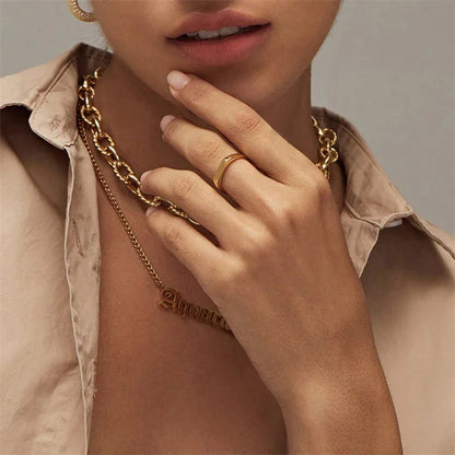 Ember Geometric Gold Ring