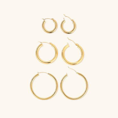 Layla Broad Round Hoops