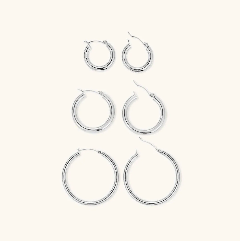 Layla Broad Round Hoops