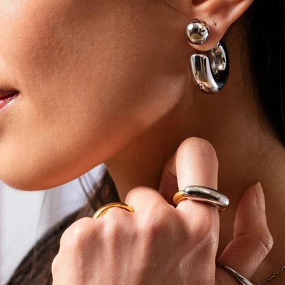 Addy Two Tone Gold Ring