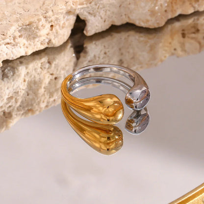 Addy Two Tone Gold Ring