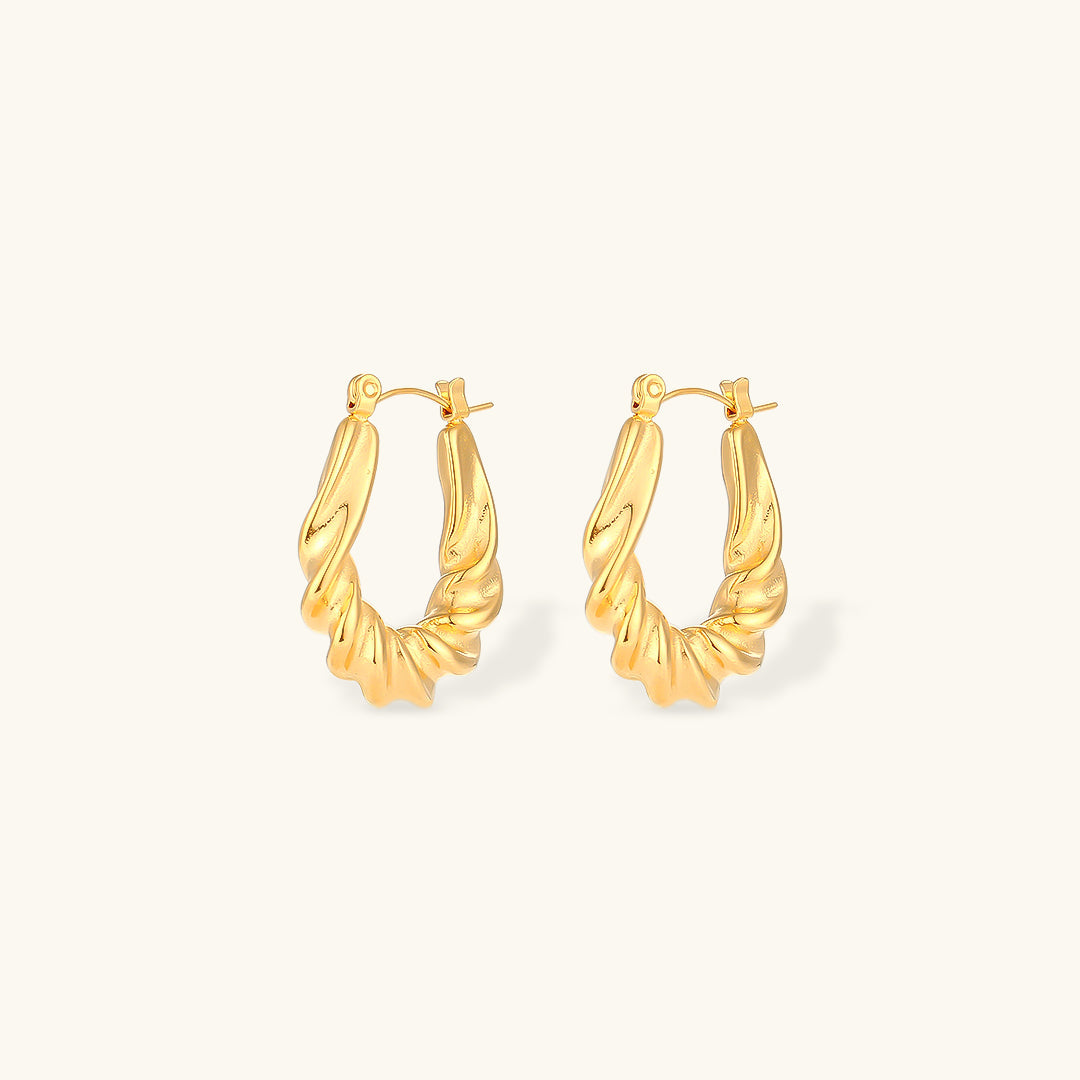 Isla Twist Hoop Earrings