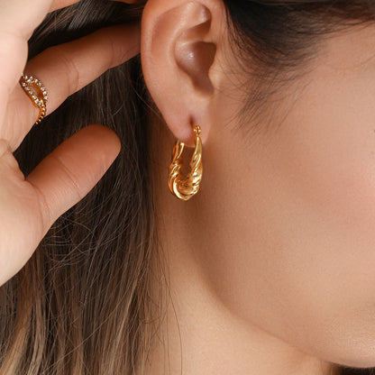 Isla Twist Hoop Earrings