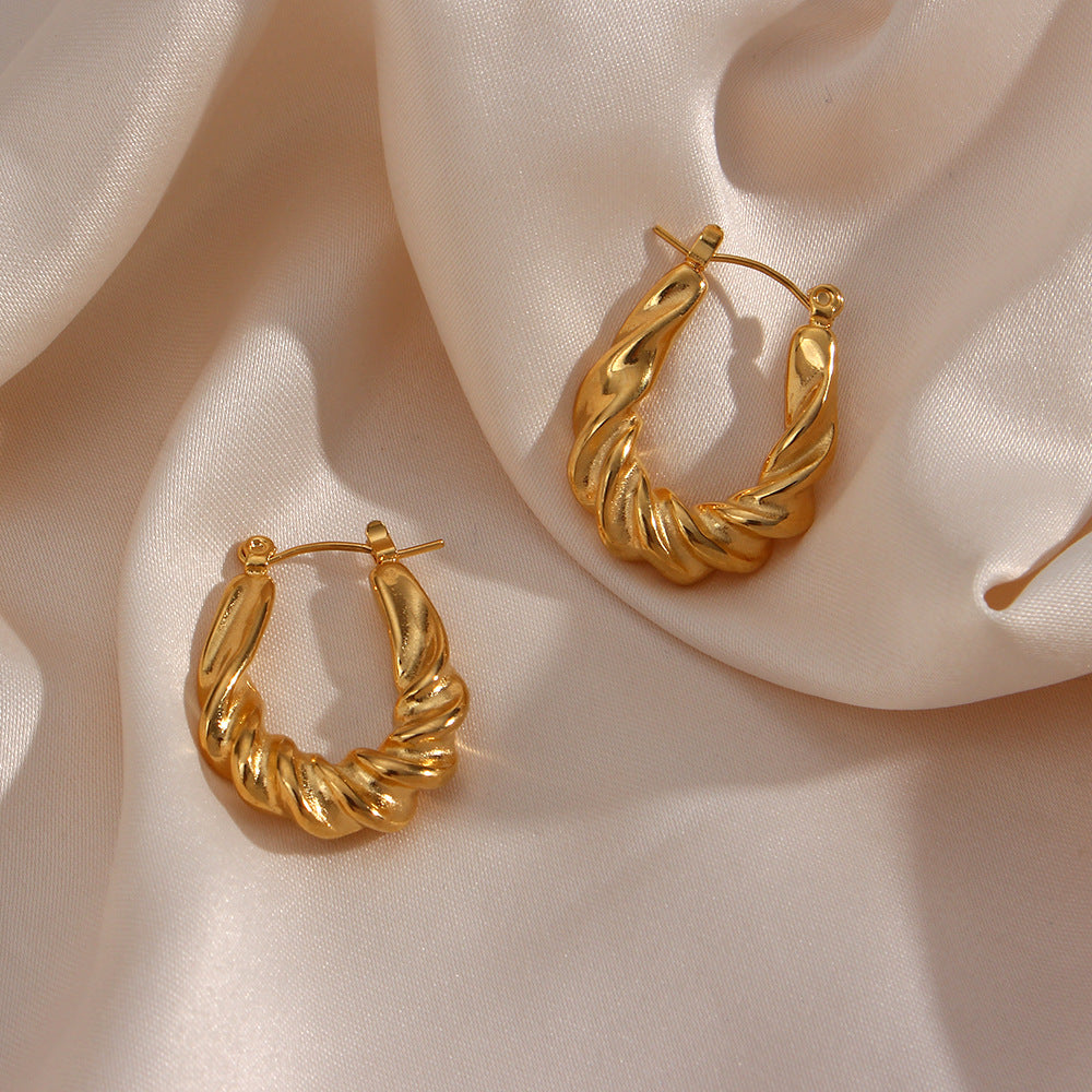 Isla Twist Hoop Earrings