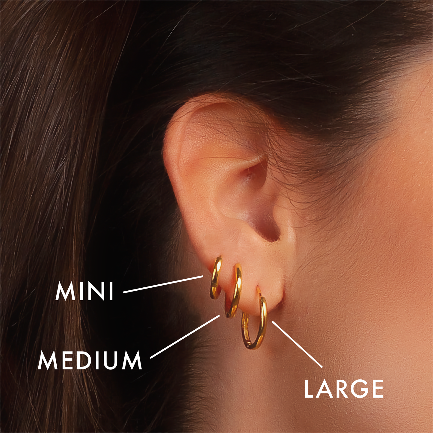 Small Gold Hoop Earrings in Stainless Steel-Plated 14k Gold – Hypoallergenic and Water Resistant