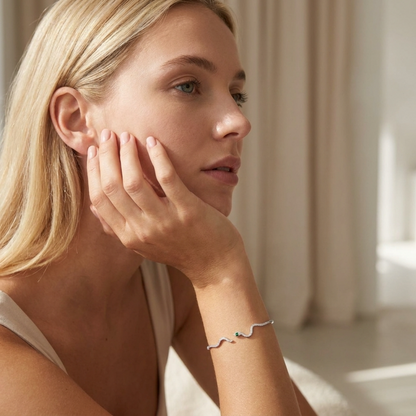 Sofia Crystal Snake Bangle