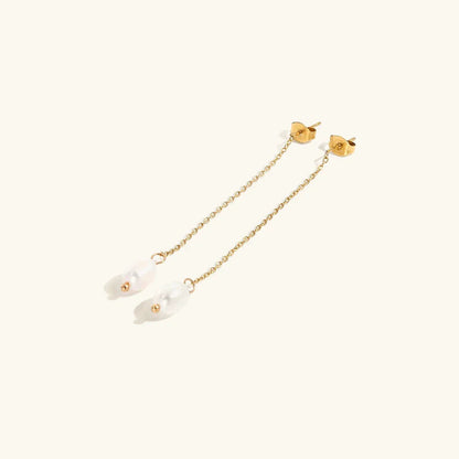 Amanda Pearl Tassel Earrings