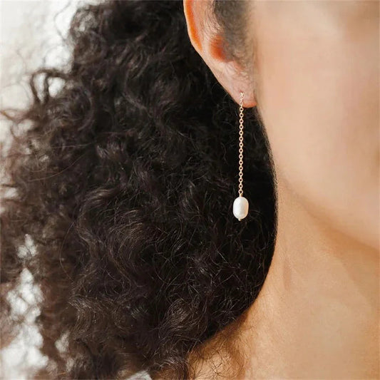 Amanda Pearl Tassel Earrings