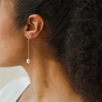 Amanda Pearl Tassel Earrings