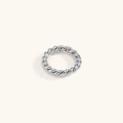 Twisted Gold Ring for Women – Ethically Sourced Stainless Steel with 18k Gold Plating, Hypoallergenic and Stylish Design 7