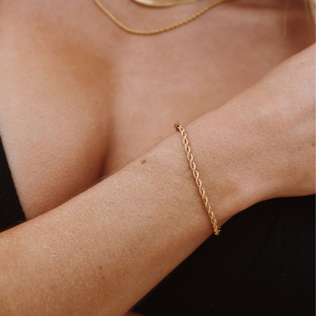 Mia Gold Rope Bracelet