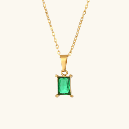 Waterproof Hypoallergenic Necklace, 18k Gold-Plated Stainless Steel with AAAAA Diamond Simulants – 16 Inch Elegant Accessory 0