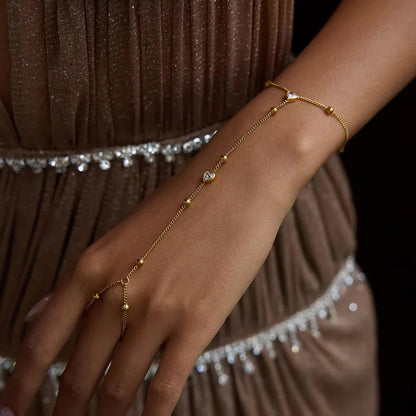 Cecelia Gold Hand Chain