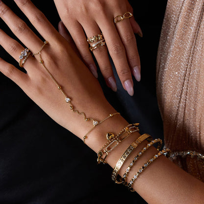 Cecelia Gold Hand Chain