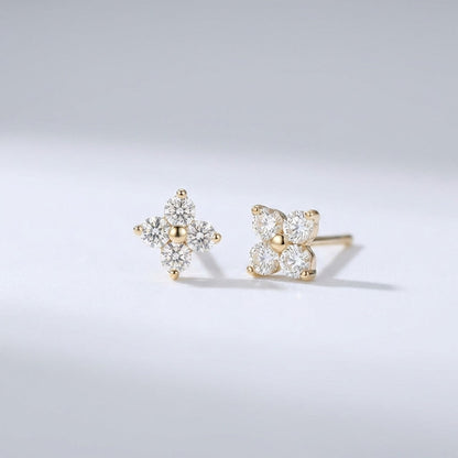 Women's Gold-Plated Stud Earrings | Elegant Lightweight Hypoallergenic Jewelry 1