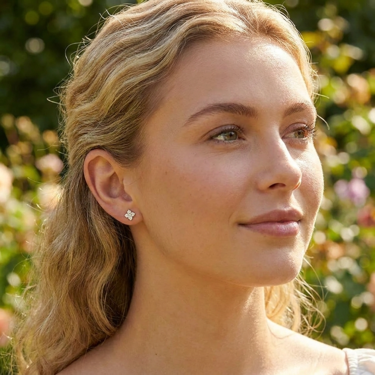 Women's Gold-Plated Stud Earrings | Elegant Lightweight Hypoallergenic Jewelry 3