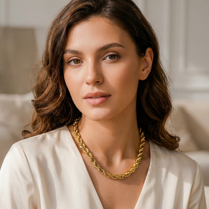 Abby Golden Twist Necklace