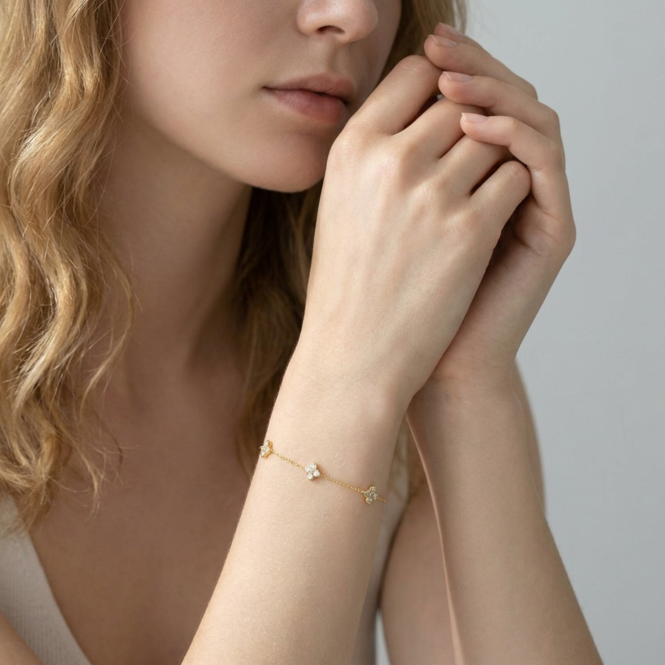 Amelia Dainty Crystal Bracelet