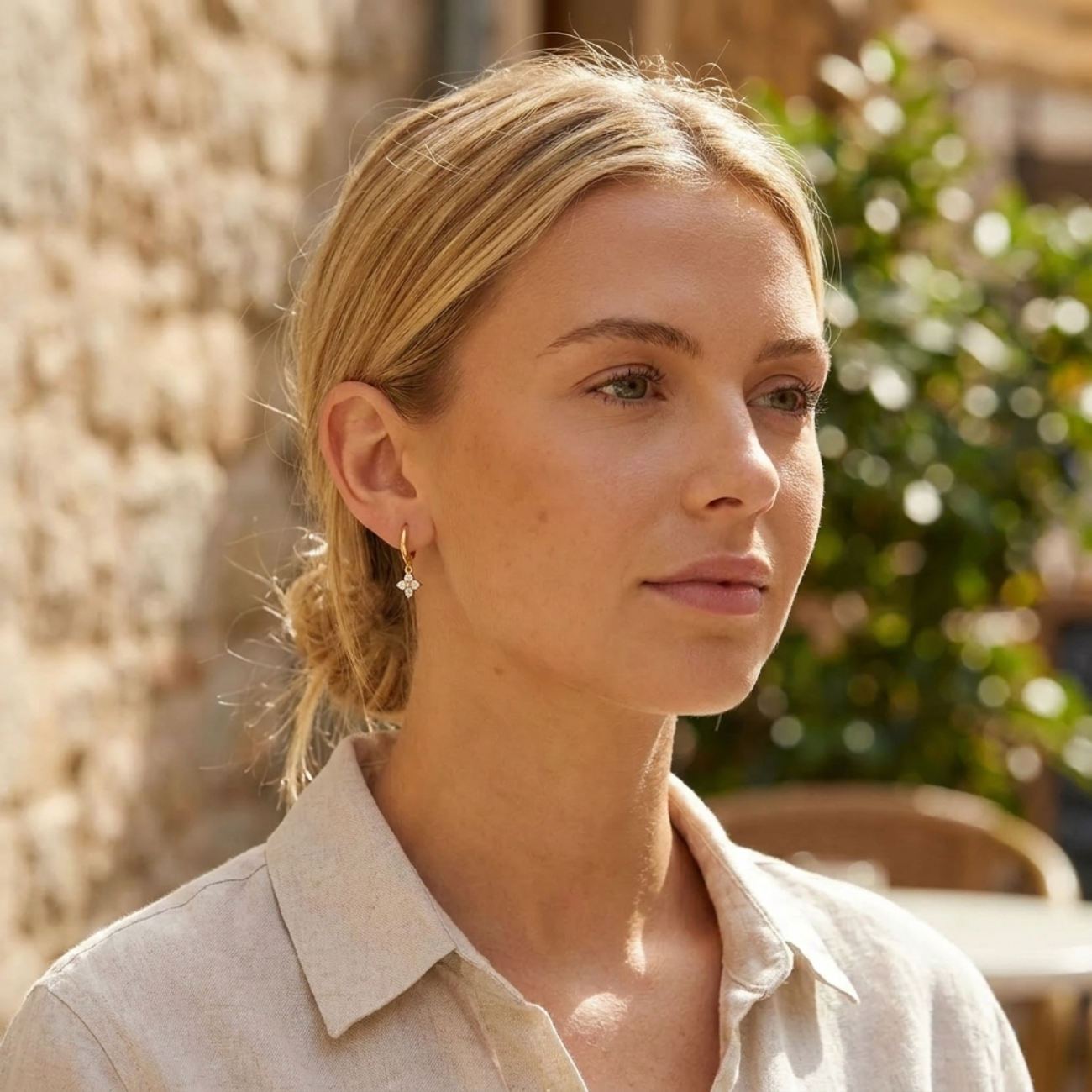 Amelia Crystal Clover Earrings