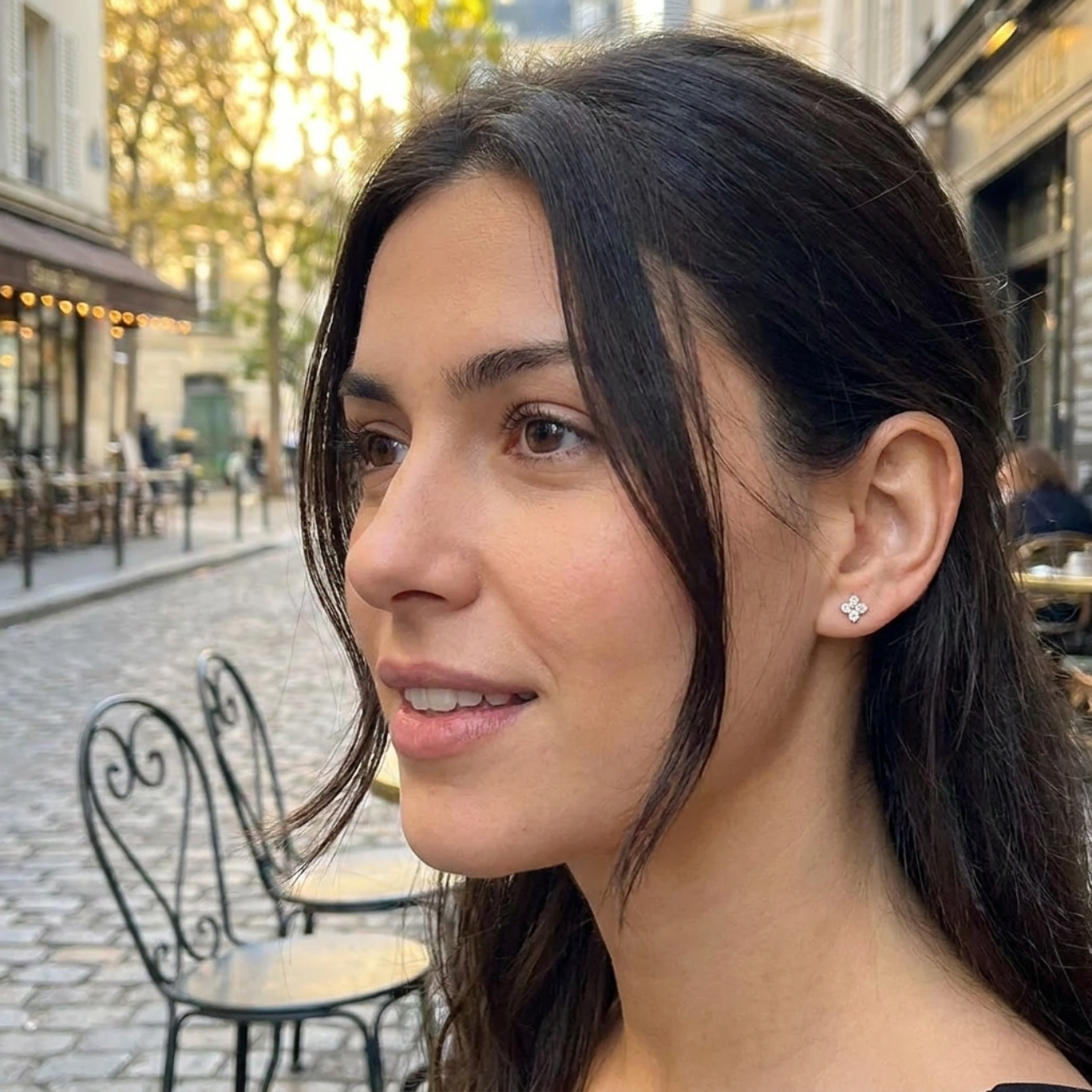 Amelia Gold-Plated Stud Earrings
