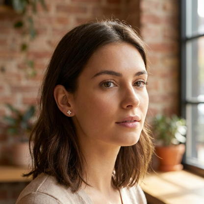 Amelia Gold-Plated Stud Earrings