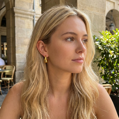 Amira Gold Hoop Earrings