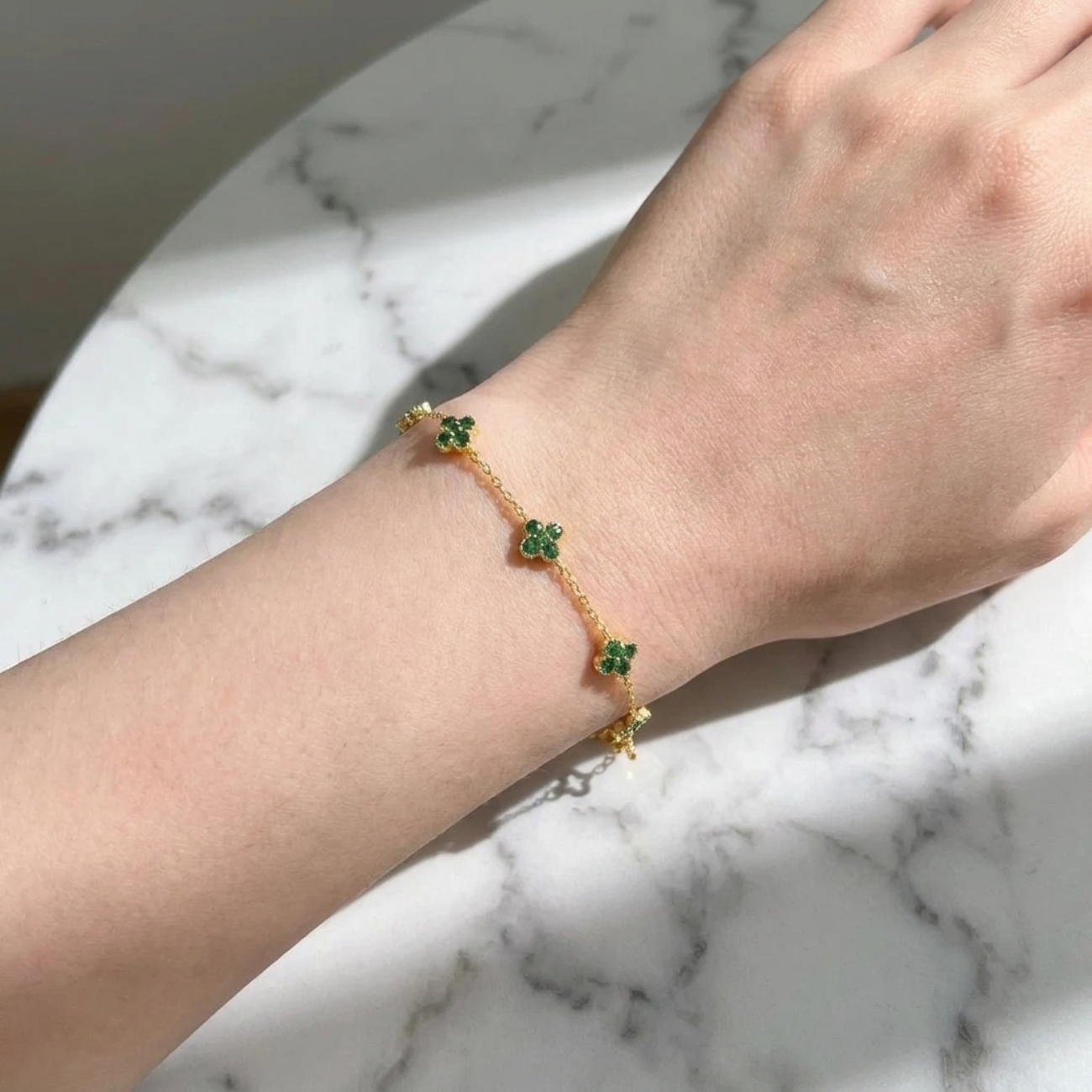 Ann Clover Crystal Bracelet
