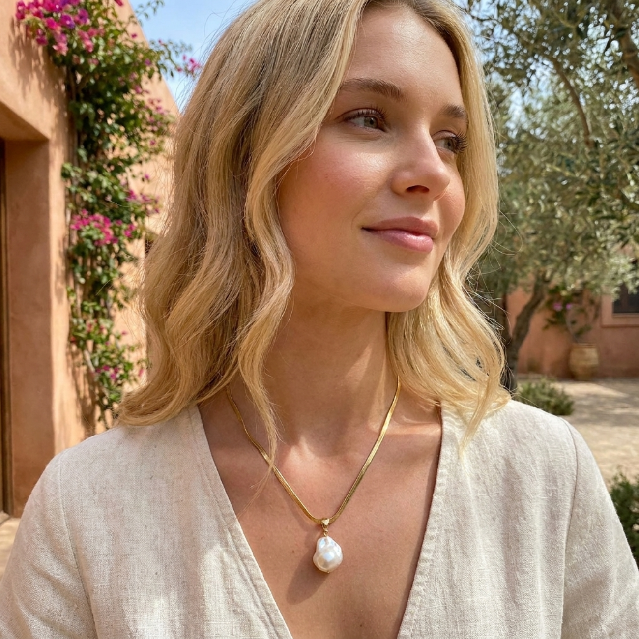 Celeste Pearl Necklace