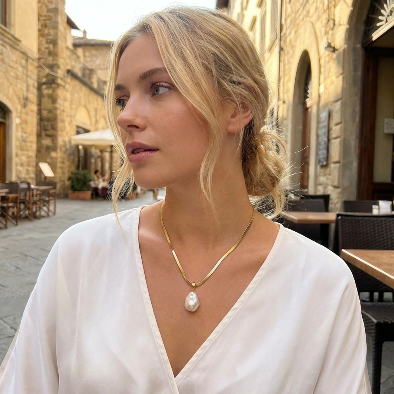 Celeste Pearl Necklace