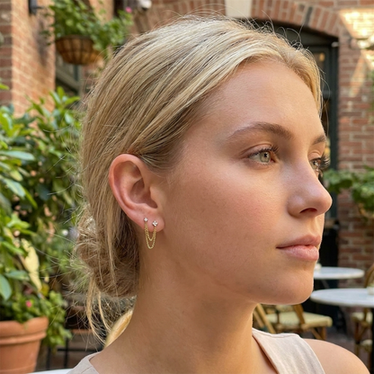Daniella Diamond Chain Stud