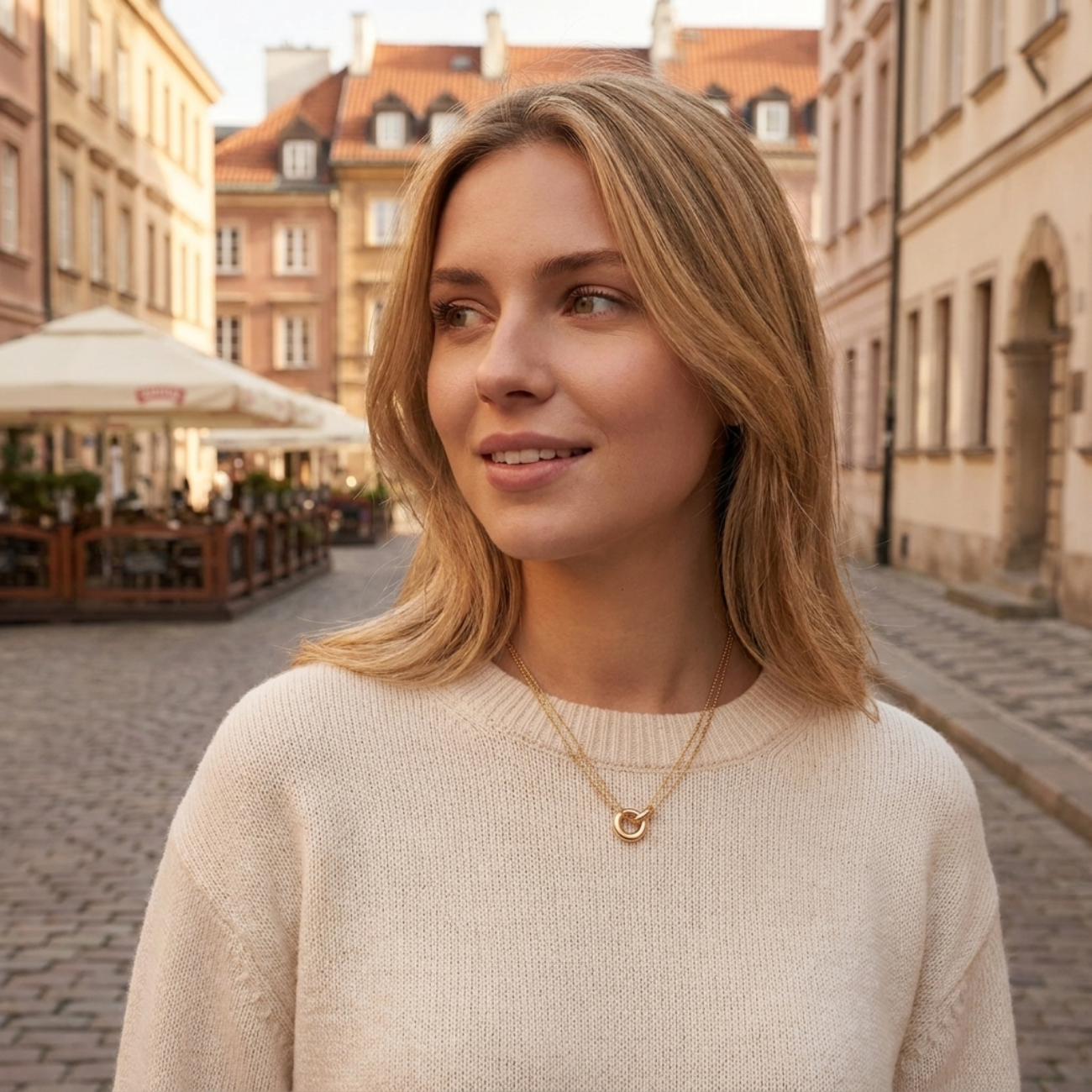 Elvi Gold Chain Necklace