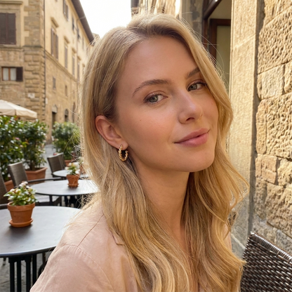 Fiorella Gold Twist Earrings