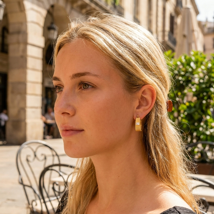 Hayley Gold Hoop Earrings