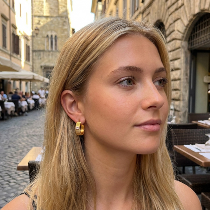 Hayley Gold Hoop Earrings