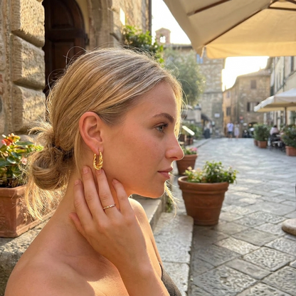 Isla Twist Hoop Earrings