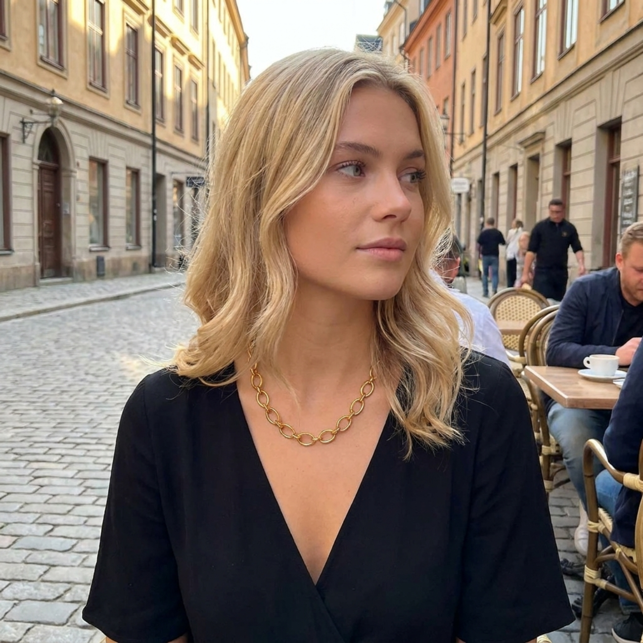 Jane Chunky Gold Chain Necklace