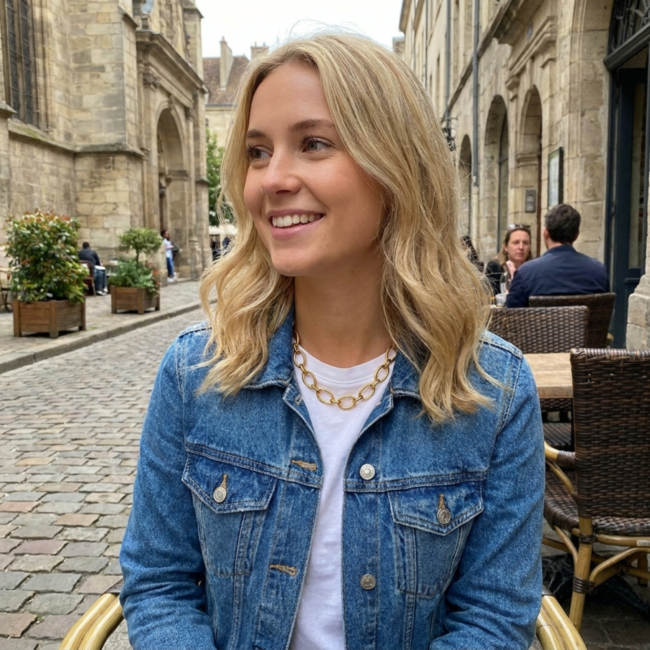 Jane Chunky Gold Chain Necklace