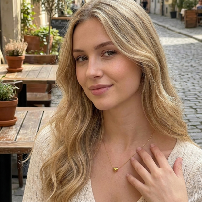 Jessica Gold Heart Necklace