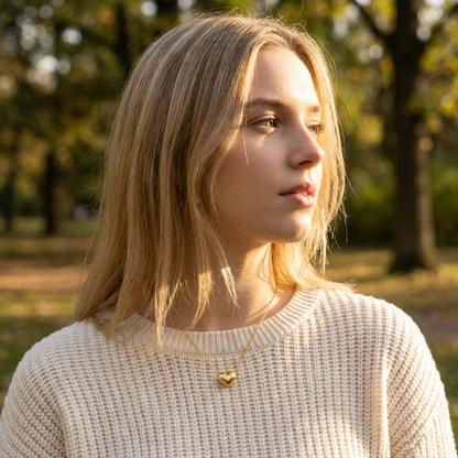 Jessica Gold Heart Necklace